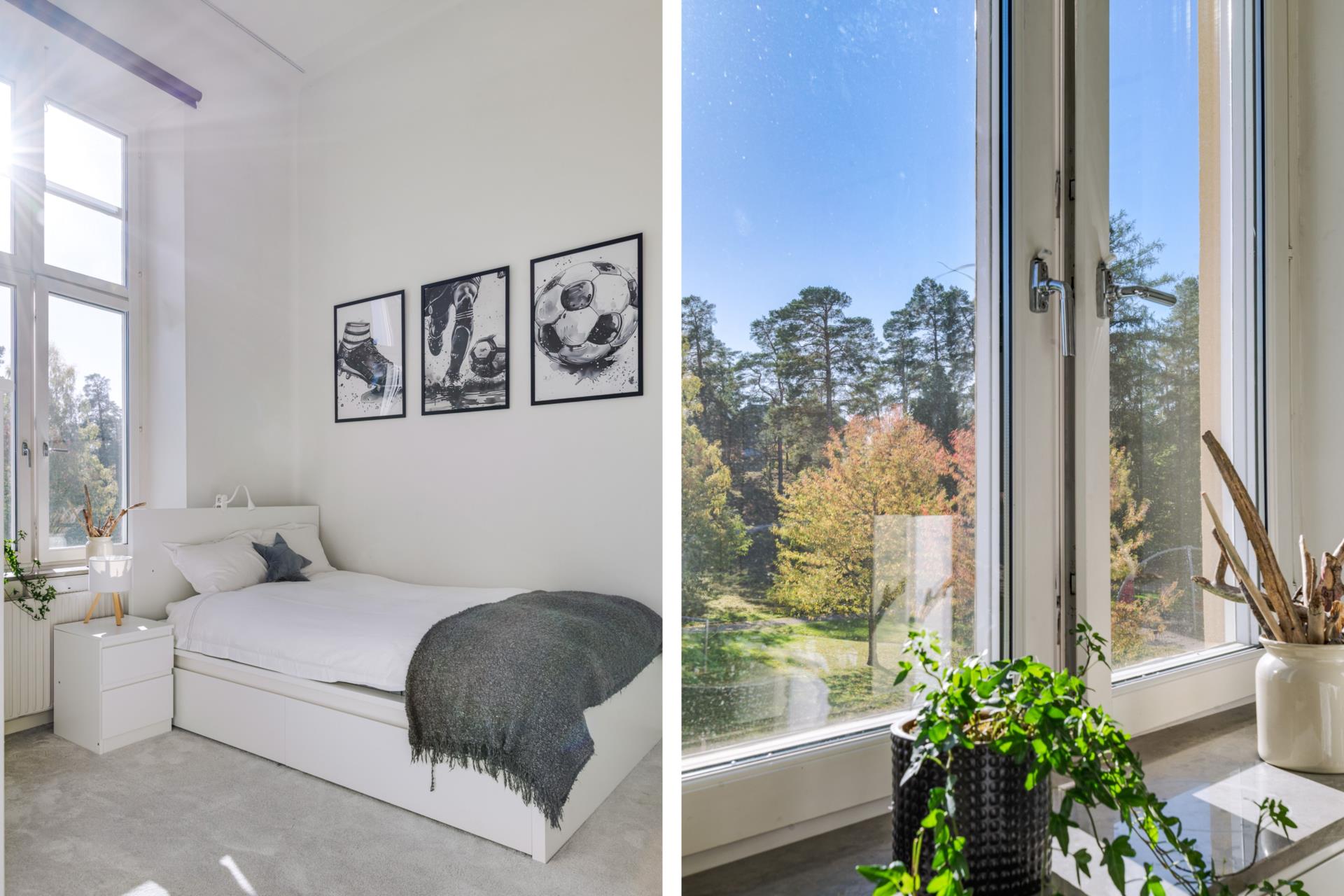 En ljus och karaktärsfull bostad med imponerande takhöjd, stort loft och ett svårslaget söderläge!